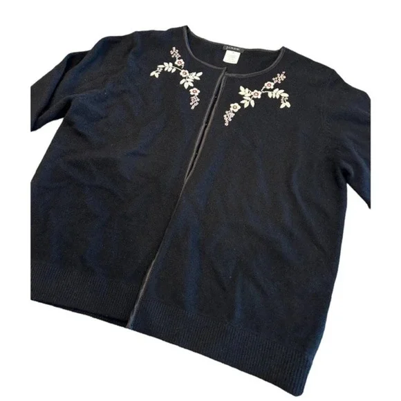 J. Crew Embriodered Floral Sweater - Picture 2 of 7